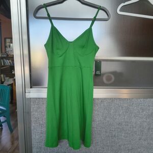 NWT Wild Fable Vibrant Green Midi Dress